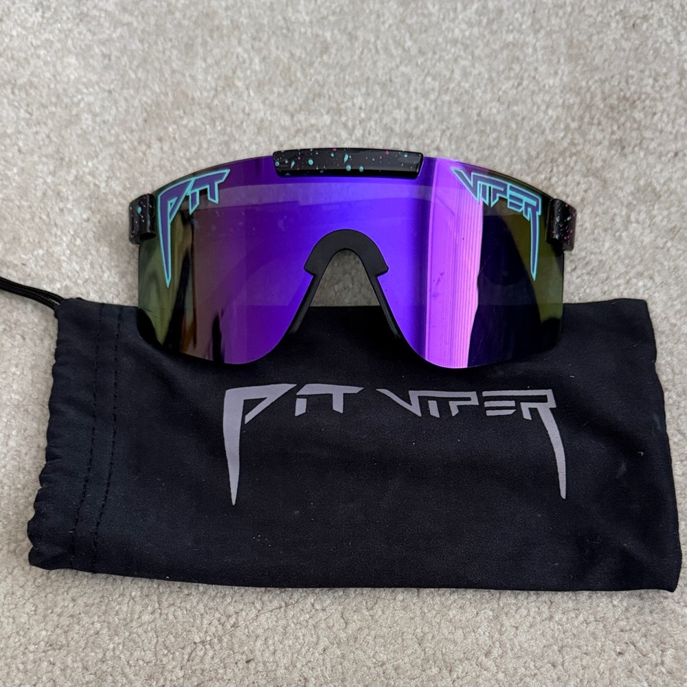 Pit Viper Sunglasses with Vibrant Purple Lens